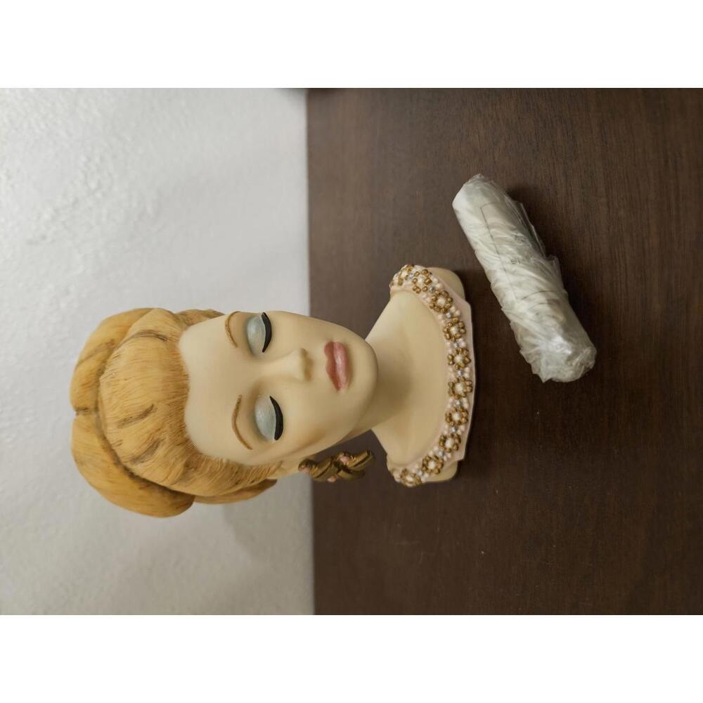 Cameo Girls Lady Head Vase
